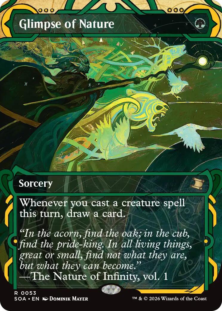 Glimpse of Nature [Foil] #53 Prices | Magic Secrets of Strixhaven