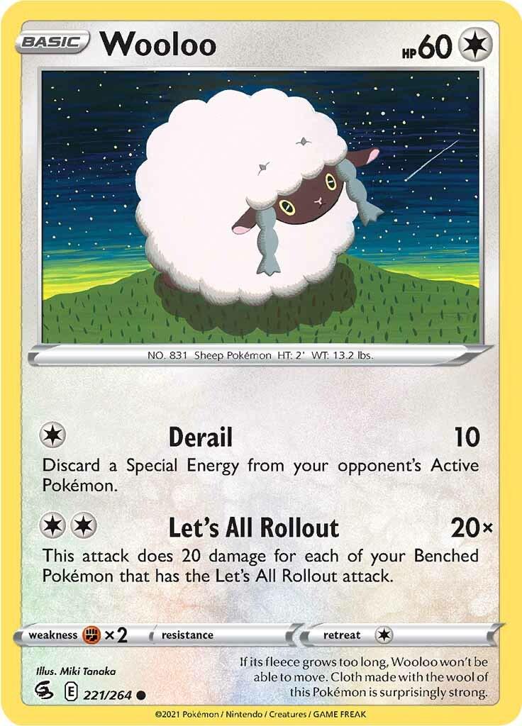 Wooloo #221 Pokemon Fusion Strike