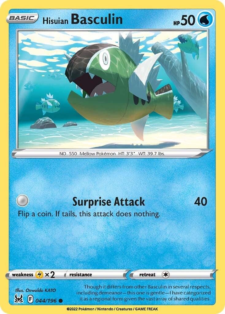 Hisuian Basculin #44 Pokemon Lost Origin