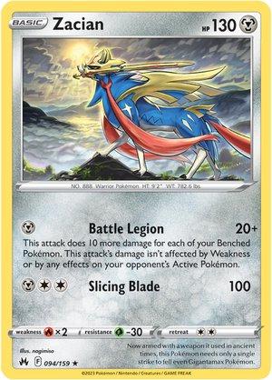 Zacian #94 Pokemon Crown Zenith