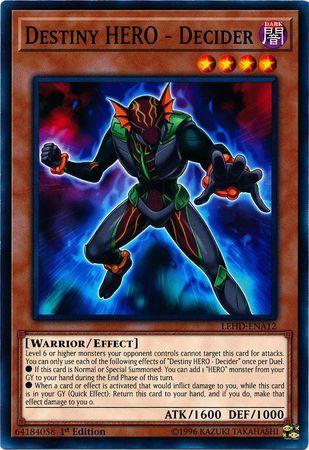 Destiny HERO - Decider LEHD-ENA12 YuGiOh Legendary Hero Decks