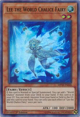 Lee the World Chalice Fairy MP18-EN048 YuGiOh 2018 Mega-Tin Mega Pack