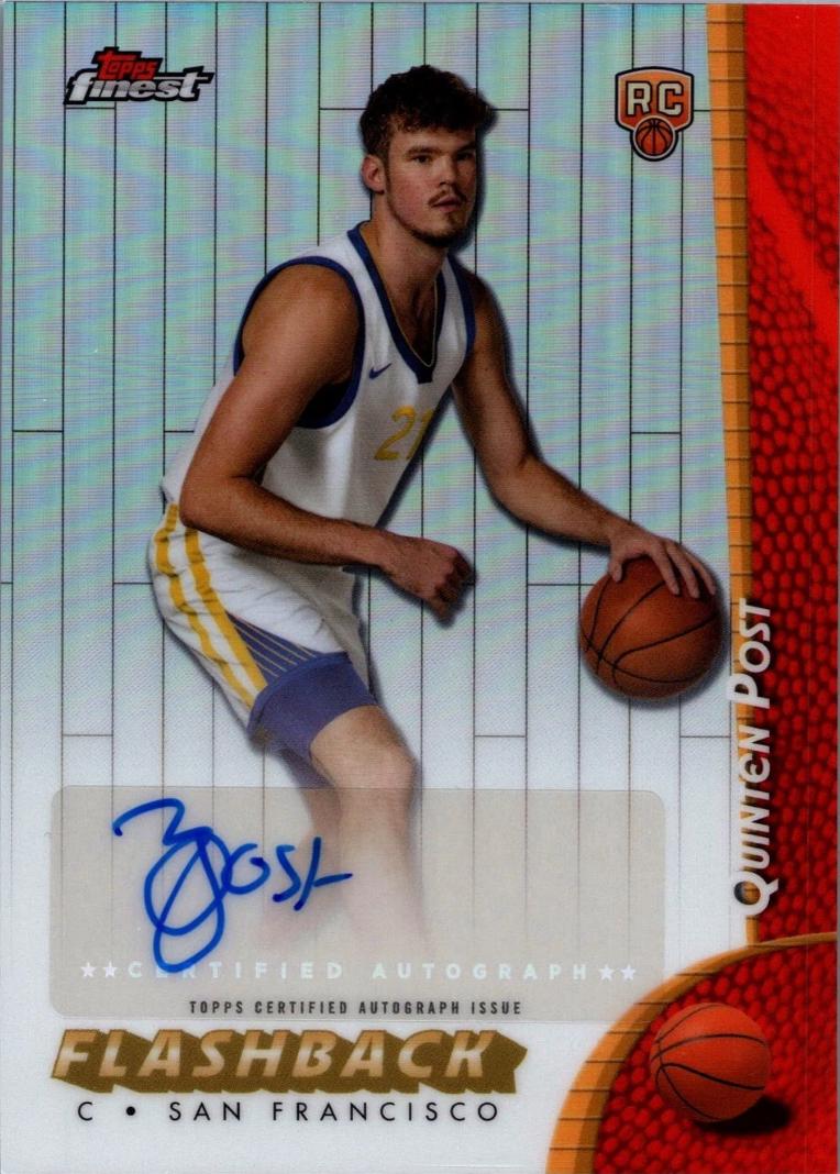 Quinten Post #FBA-QP 2024 Topps Finest Flashback Autograph Basketball