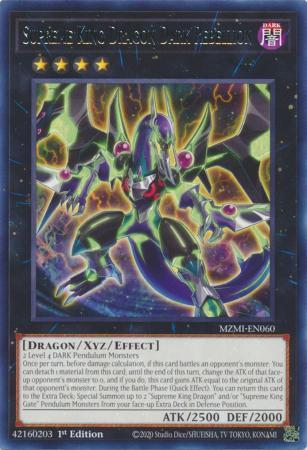 Supreme King Dragon Dark Rebellion MZMI-EN060 YuGiOh Maze of Millennia