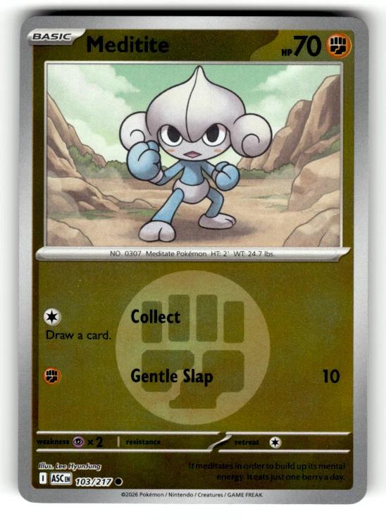 Meditite [Energy] #103 Prices | Pokemon Ascended Heroes | Pokemon Cards