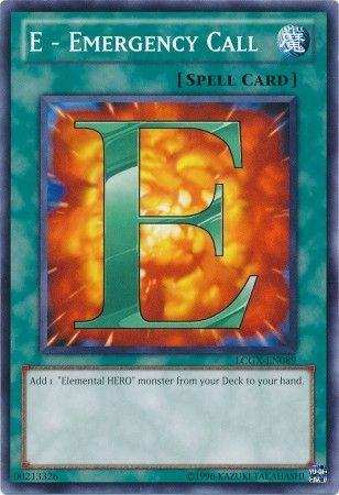 E - Emergency Call LCGX-EN089 YuGiOh Legendary Collection 2: The Duel Academy Years Mega Pack