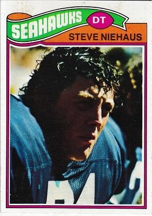 Steve Niehaus #132 Football Cards 1977 Topps