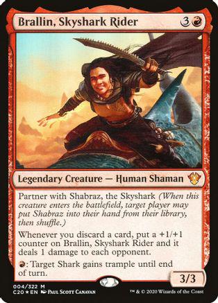 Brallin, Skyshark Rider Magic Commander 2020