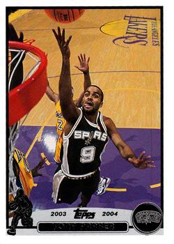 Tony Parker #9 Basketball Cards 2003 Topps
