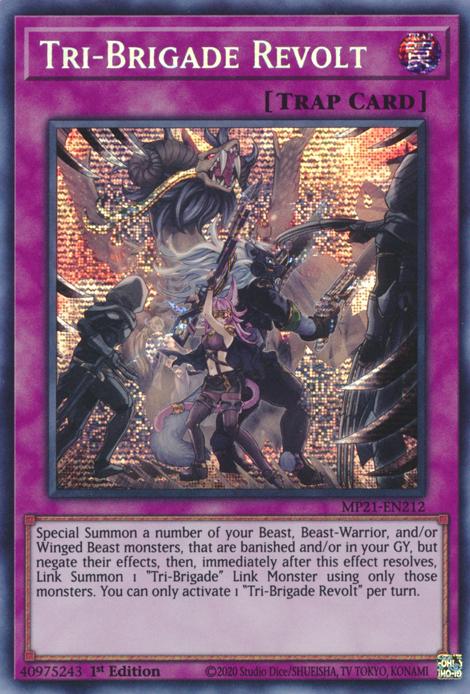 Tri-Brigade Revolt MP21-EN212 YuGiOh 2021 Tin of Ancient Battles Mega Pack