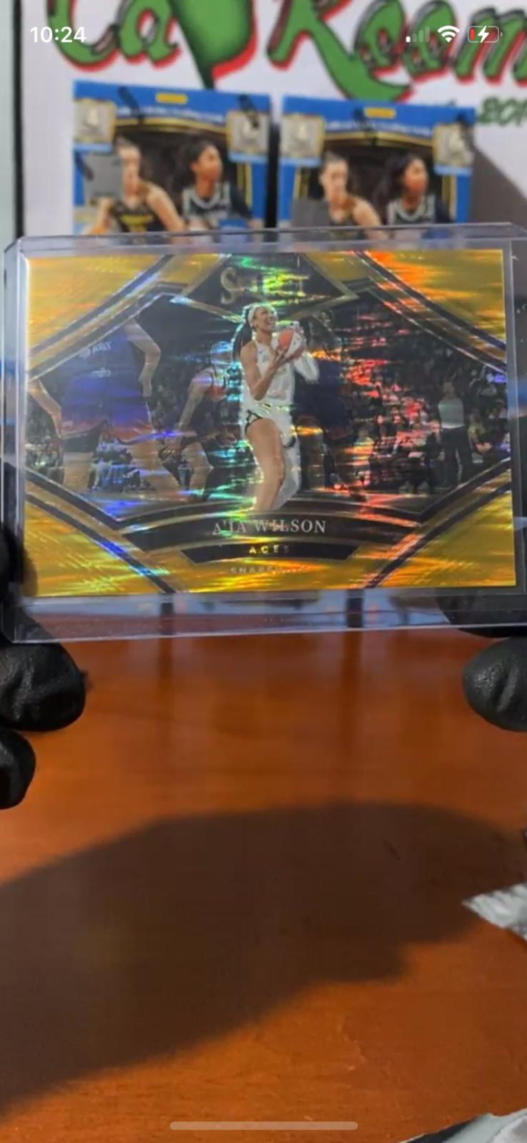 A'ja Wilson [Gold Flash Prizm] #9