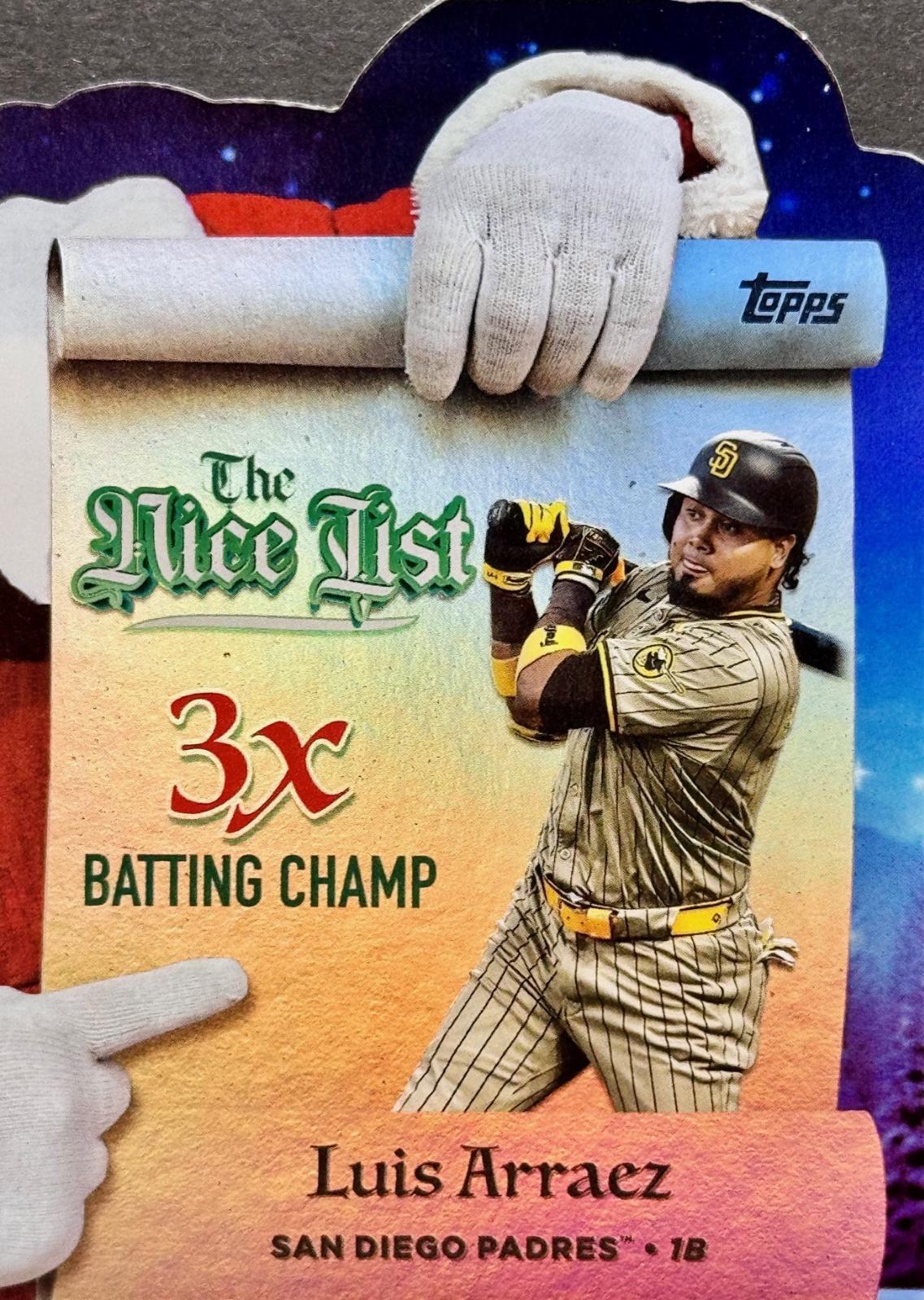 Luis Arraez #MNL-5 Prices | 2025 Topps Holiday Making The Nice