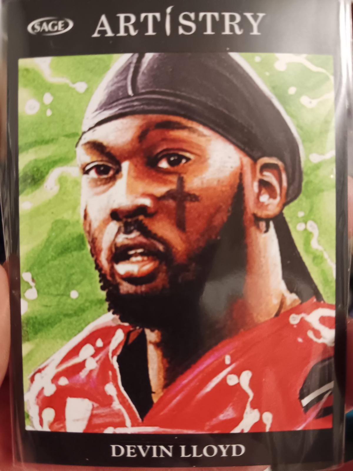 Devin lloyd #96 2022 Sage Artistry Football