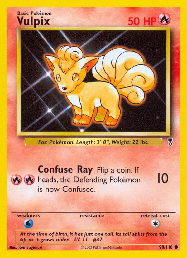 Vulpix #98 Pokemon Legendary Collection