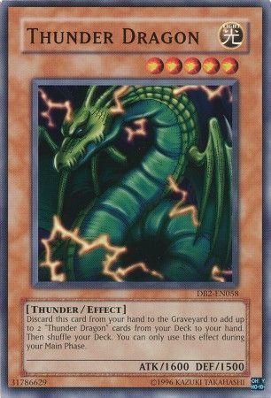 Thunder Dragon DB2-EN058 YuGiOh Dark Beginning 2