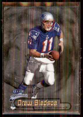 Drew Bledsoe #10 Football Cards 1998 Fleer Brilliants