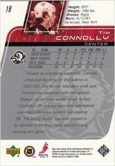 Back Of Card | Tim Connolly Hockey Cards 2002 Upper Deck