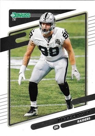 Maxx Crosby #87 Football Cards 2021 Panini Donruss