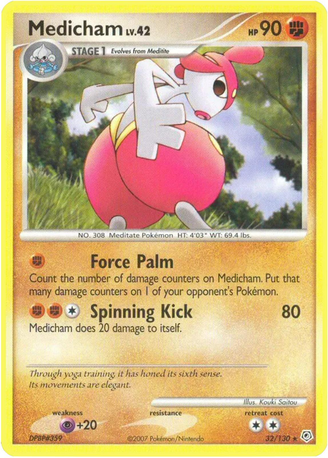 Medicham #32 Pokemon Diamond & Pearl