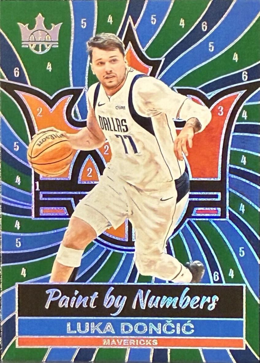 Luka Doncic #12 Basketball Cards 2024 Panini Court Kings Paint by Numbers