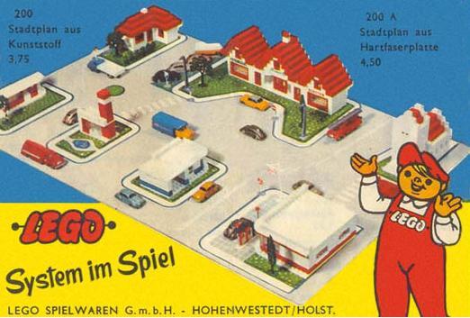 Town Plan Wooden Board #200A LEGO Classic