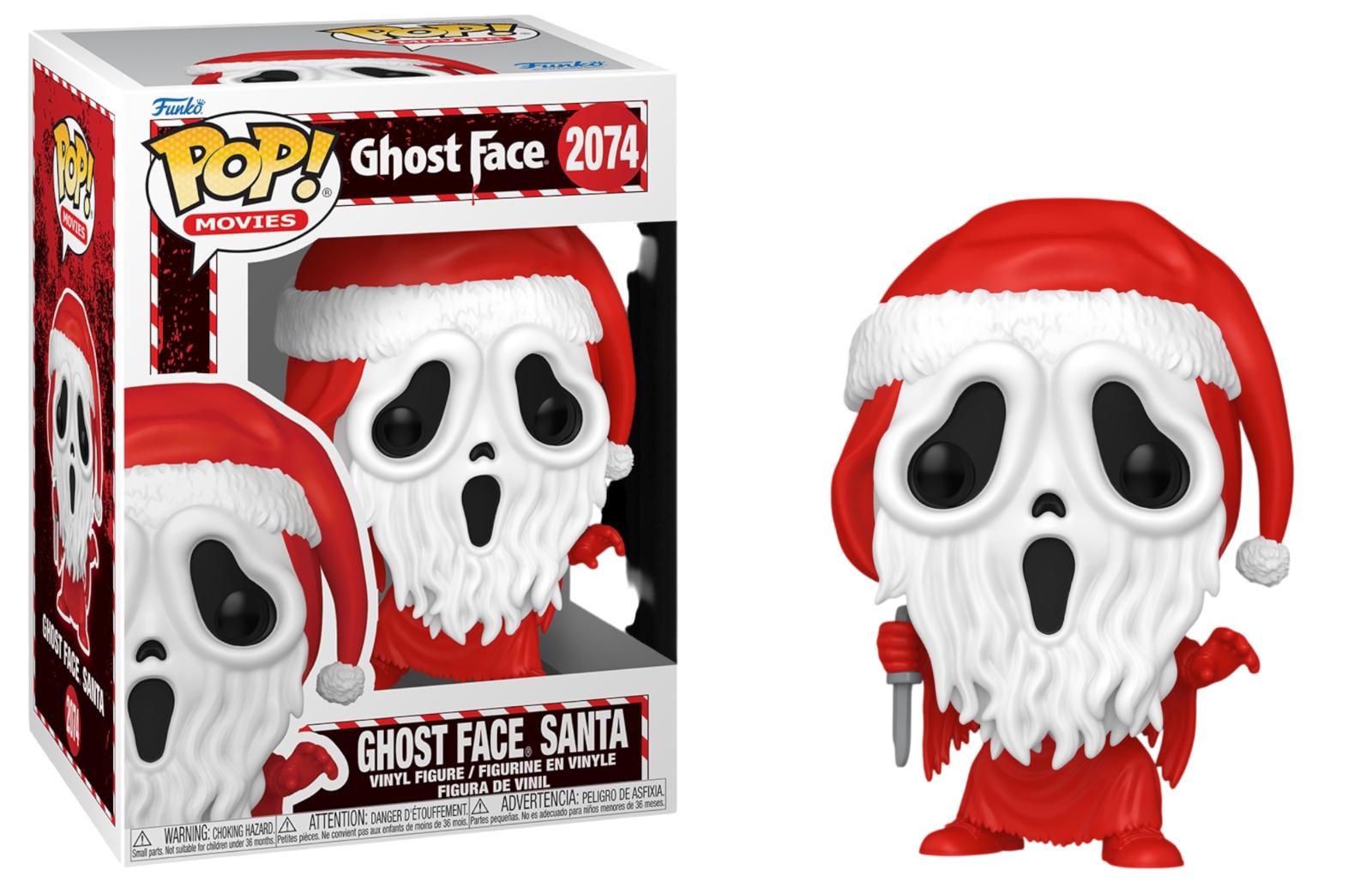 Ghost Face Santa #2074 Ghost Face Funko Pop box and figure