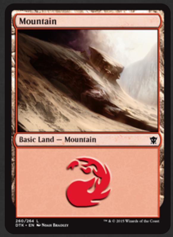 Mountain #260 Magic Dragons of Tarkir