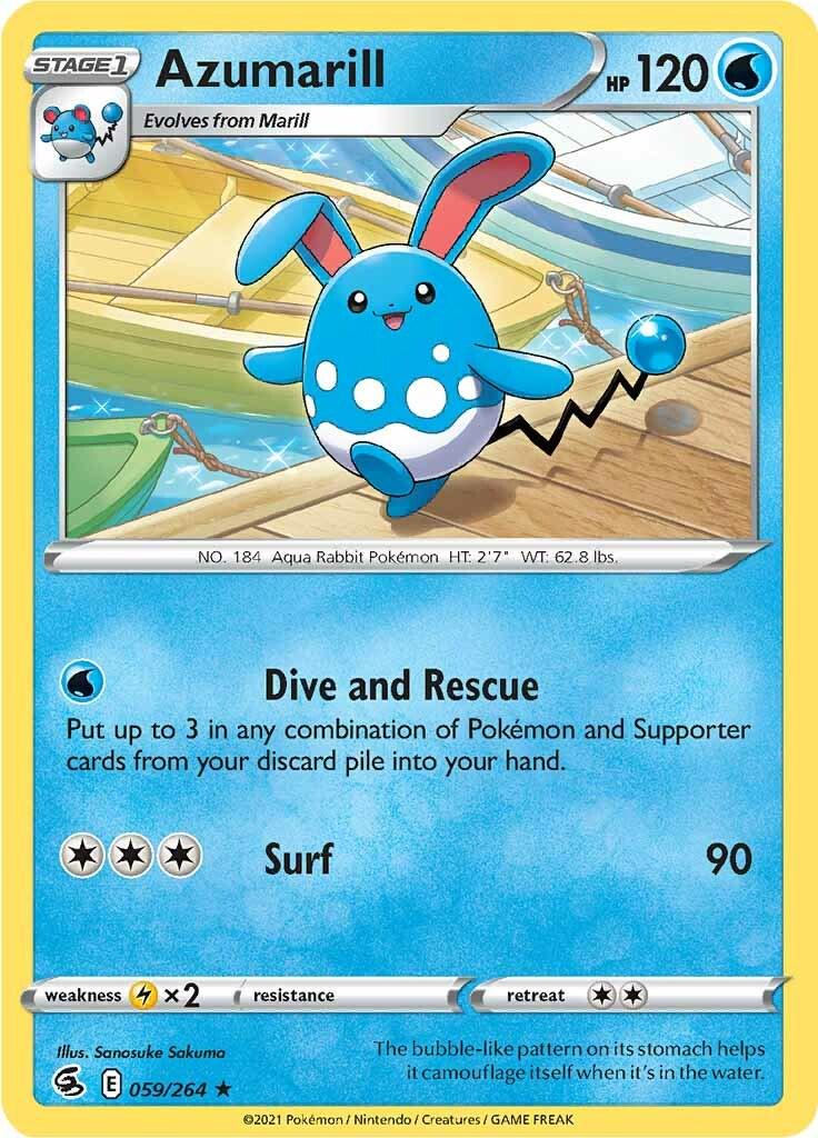 Azumarill #59 Pokemon Fusion Strike