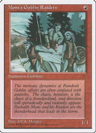 Mons's Goblin Raiders Magic 4th Edition