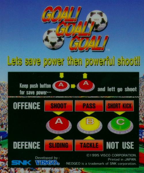 Goal! Goal! Goal Neo Geo MVS