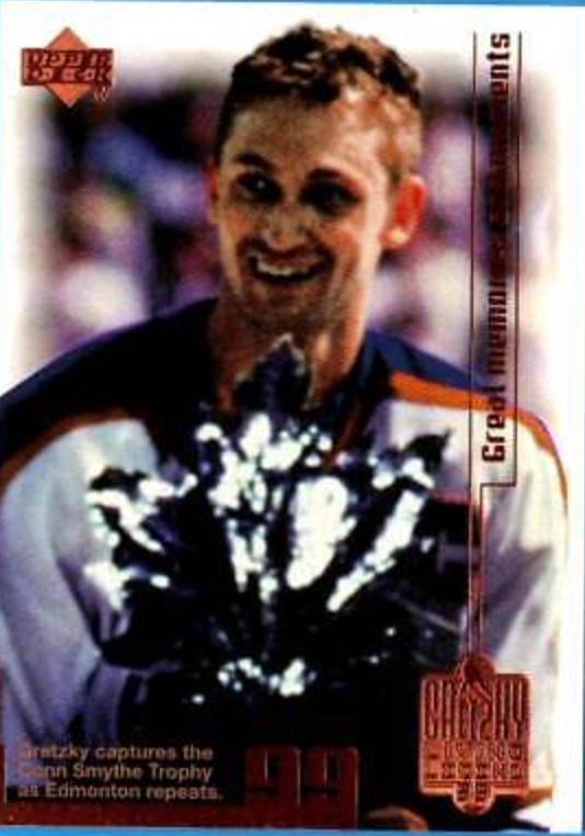 Conn Smythe Trophy #86 Hockey Cards 1999 Upper Deck Wayne Gretzky Living Legend