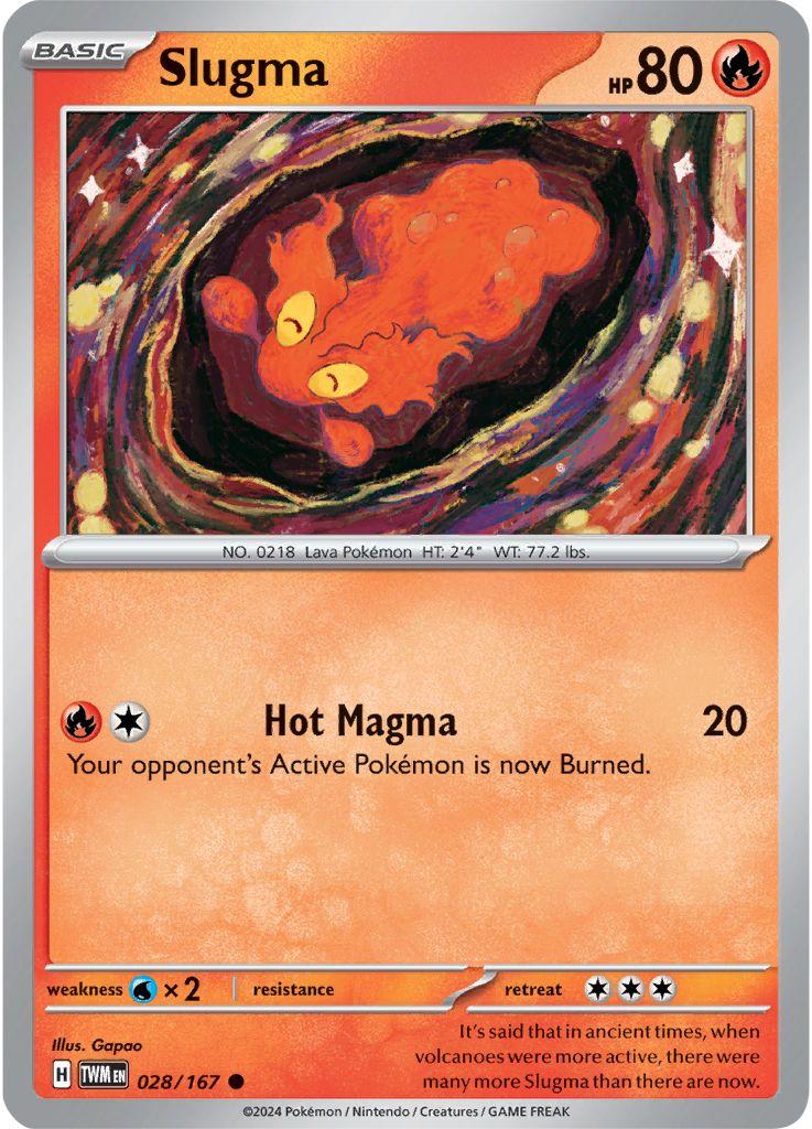 Slugma #28 Pokemon Twilight Masquerade