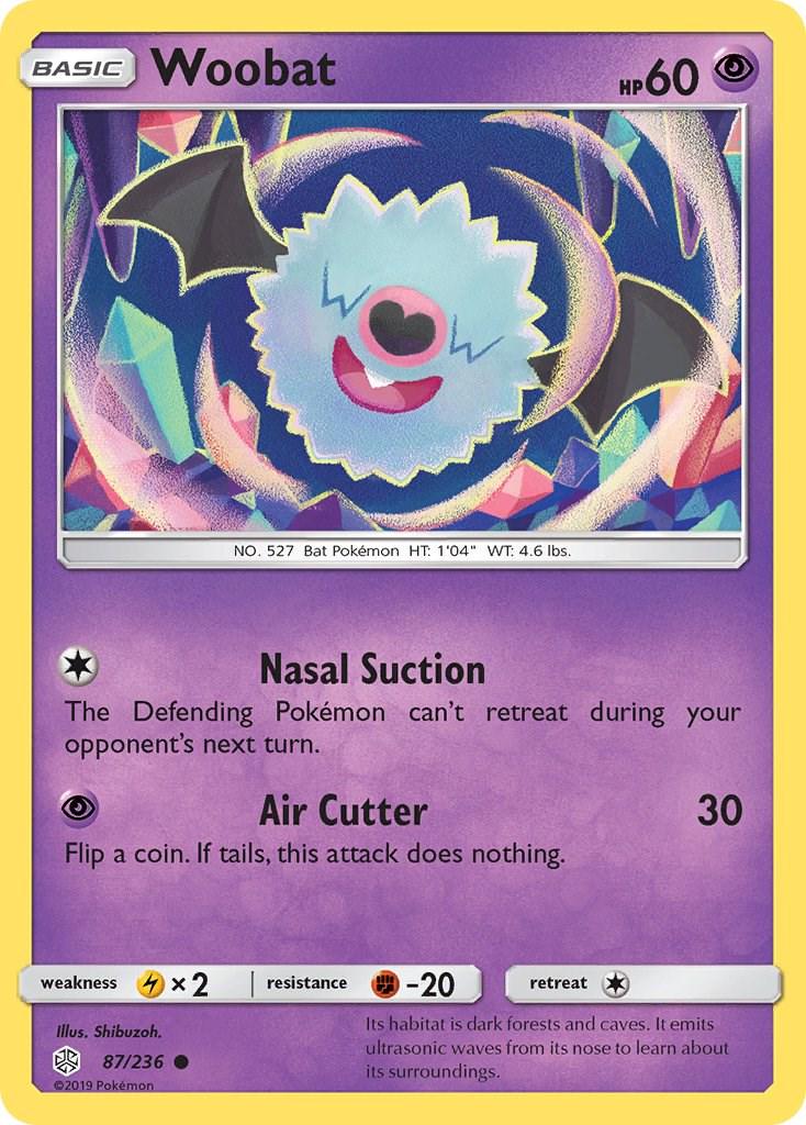 Woobat #87 Pokemon Cosmic Eclipse