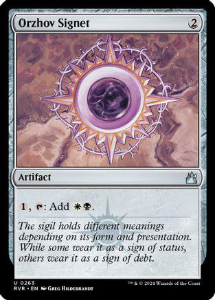 Orzhov Signet #263 Magic Ravnica Remastered