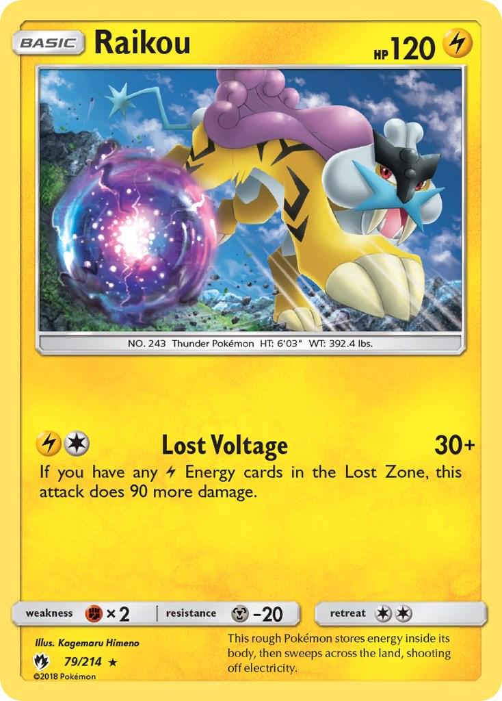 Raikou #79 Pokemon Lost Thunder