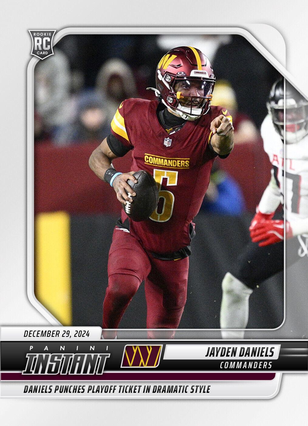 Jayden Daniels #239 Football Cards 2024 Panini Instant