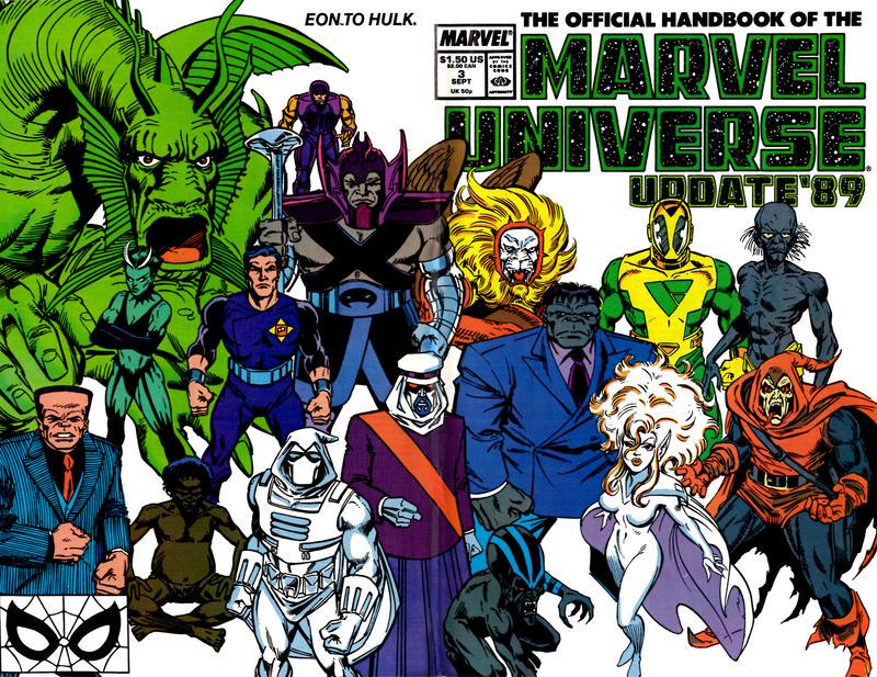 Official Handbook of the Marvel Universe #3 (1989) Comic Books Official Handbook of the Marvel Universe