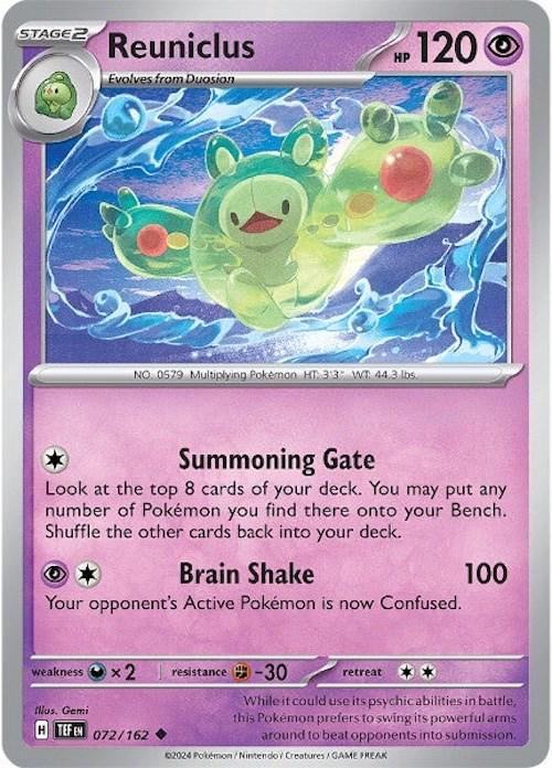 Reuniclus #72 Pokemon Temporal Forces