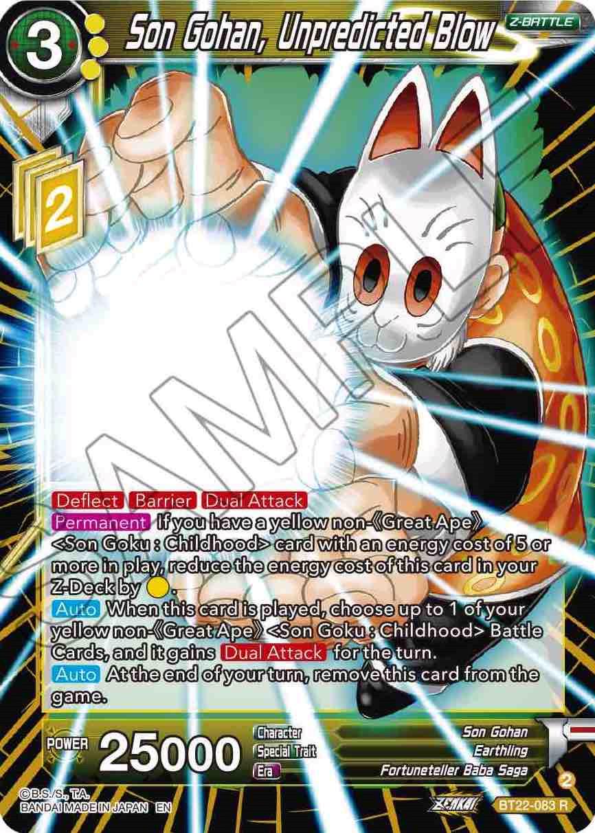 Son Gohan, Unpredicted Blow BT22-083 Dragon Ball Super Critical Blow