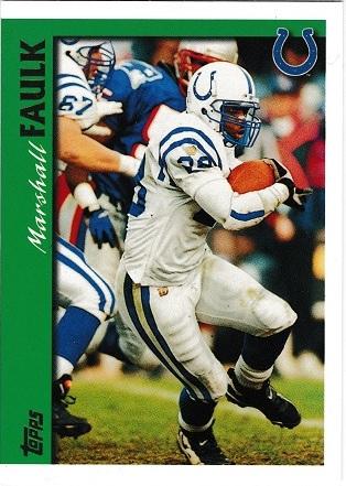 Marshall Faulk #10 Football Cards 1997 Topps