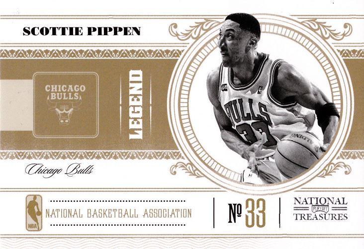 Scottie Pippen #112 2010-11 Playoff National Treasures Basketball