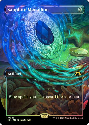 Sapphire Medallion [Borderless Foil] #349