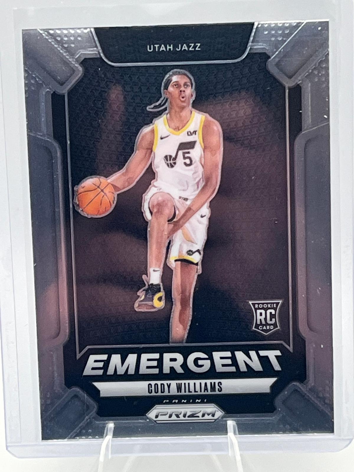 Cody Williams #12 Basketball Cards 2024 Panini Prizm Emergent