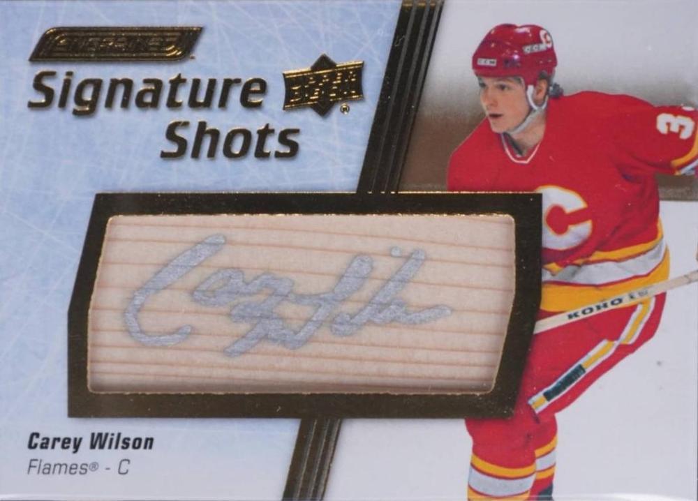 Carey Wilson #SS-CW 2024 Upper Deck Engrained Icons Signature Shots Hockey