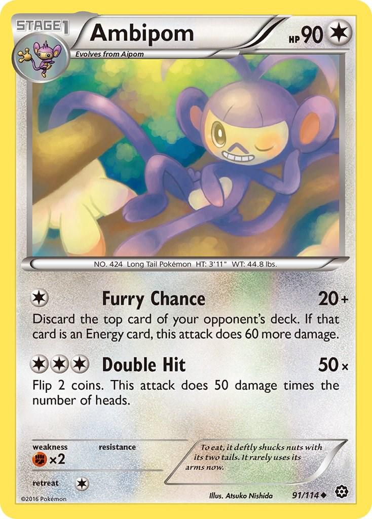 Ambipom #91 Pokemon Steam Siege