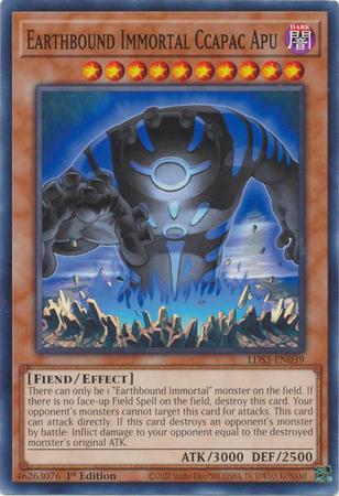 Earthbound Immortal Ccapac Apu LDS3-EN039 YuGiOh Legendary Duelists: Season 3