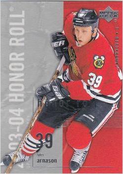 Tyler Arnason #16 2003 Upper Deck Honor Roll Hockey