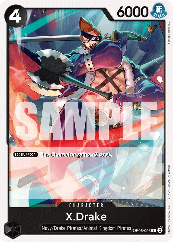 X.Drake OP08-093 One Piece Two Legends