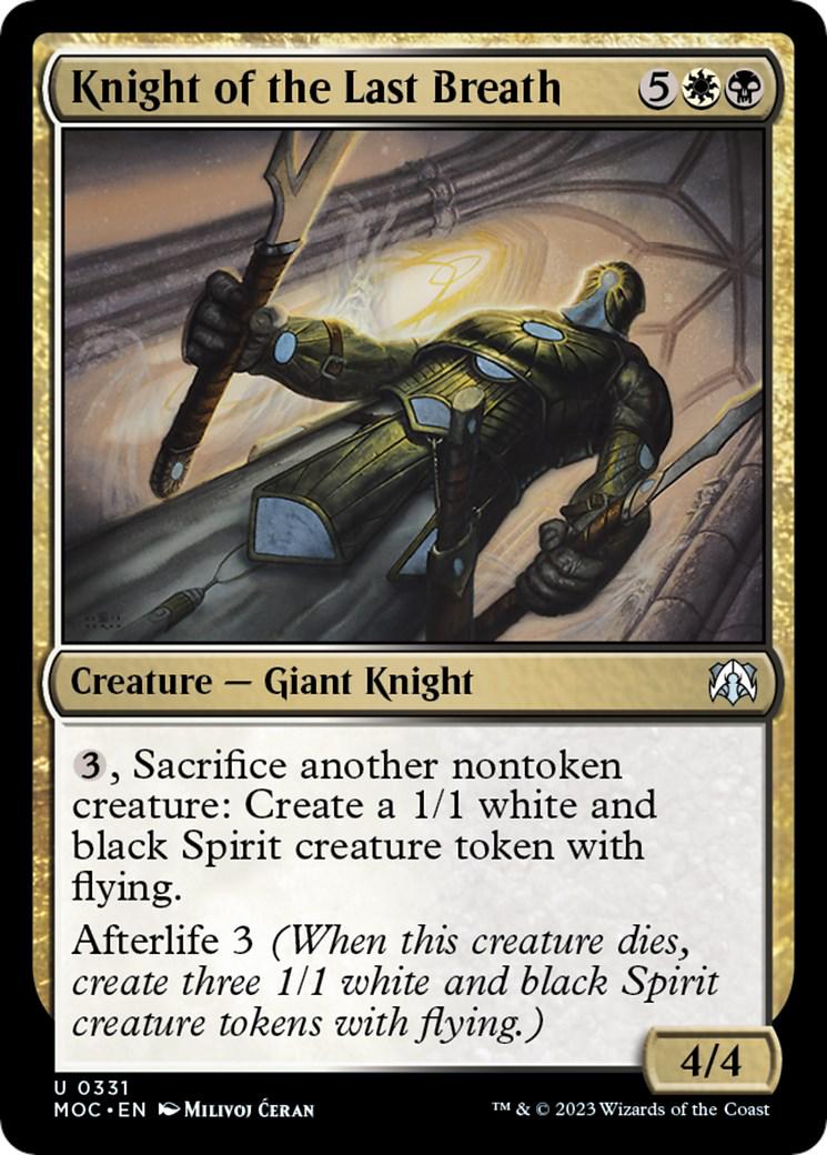 Knight of the Last Breath #331 Magic March of the Machine Commander