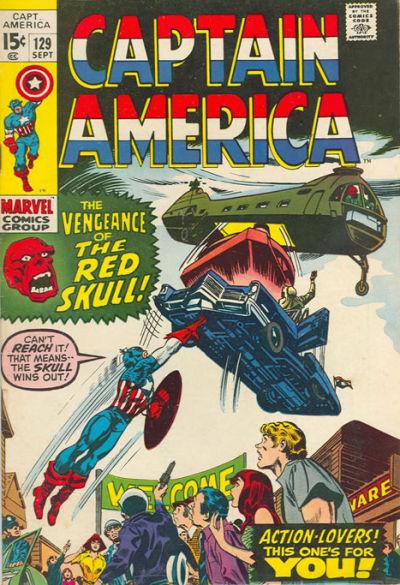 Captain America #129 (1970) Comic Books Captain America